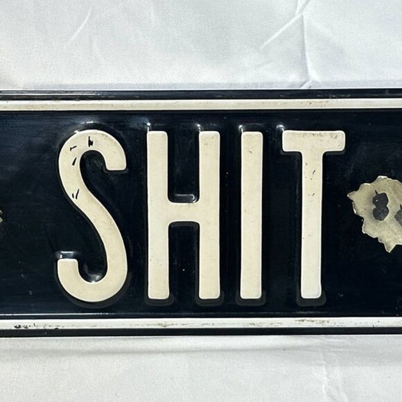 Eat Shit Blvd Vintage Metal Street Sign 32x6 in - Picture 3 of 6